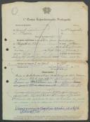 António Maria Mendes Cardoso - 2º Sargento - 11ª Comp. 3º Bat. Reg. Inf. nº17