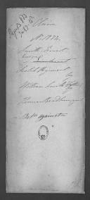 Processo do requerimento de William Smith em nome do seu filho, oficial Smith Ernest do Regimento Provisional de Escoceses.