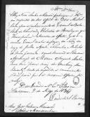 Ofícios do conde de São Lourenço para João Galvão Mexia de Sousa Mascarenhas sobre donativos dos seus vencimentos feitos por militares a favor do Exército.