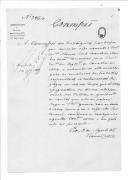 Correspondência do Ministério da Guerra para várias entidades sobre nomeação e exoneração de Thomas Pinto Saavedra como membro da Comissão de Liquidação de Contas dos Estrangeiros.