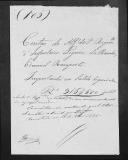 Processo de liquidação de contas do alferes Edmond Ramperti que serviu no 1º Regimento de Infantaria Ligeira da Rainha.