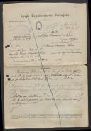 Albino Francisco da Silva - Soldado - Regimento de Infantaria 6