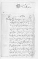 Processo atestando a dívida monetária do reino de Portugal a João Hortega e Solerzano, cônsul geral de Portugal nas províncias do norte de Espanha, que no ano de 1837 apoiou a retirada dos marechais duque da Terceira e marquês de Saldanha para aquelas províncias.