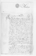 Processo atestando a dívida monetária do reino de Portugal a João Hortega e Solerzano, cônsul geral de Portugal nas províncias do norte de Espanha, que no ano de 1837 apoiou a retirada dos marechais duque da Terceira e marquês de Saldanha para aquelas províncias.