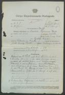 Cândido Francisco Fontes - Soldado - Regimento de Infantaria nº16