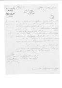 Carta da 4ª Divisão do Estado Maior General sobre a apresentação no Ministério da Fazenda do sargento Francisco Augusto Rodrigues da Costa.