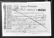 Processos sobre cédulas de crédito do pagamento dos oficiais, do Regimento de Infantaria 14 durante a Guerra Peninsular.