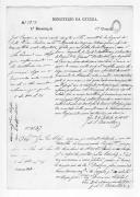 Processo do requerimento de John Cayser, soldado do Regimento de Granadeiros Britânicos.
