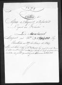 Processo de liquidação de contas do alferes Le Marchand que serviu no 1º Regimento de Infantaria Ligeira da Rainha.