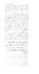 Aviso (minuta) do Ministério da Guerra para Domingos José Cardoso sobre o envio dos documentos de Marcelino Xavier de Azevedo Feio.