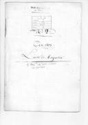 "Livre de magasin n.º 2", registos de entradas e saídas de fardamentos e equipamento do 1º Regimento de Infantaria Ligeira da Rainha.