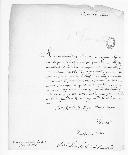 Ofício de remessa de requerimento assinado por José Luís Leite da Cunha dirigido a D. Miguel Pereira Forjaz, secretário de Estado dos Negócios da Guerra, solicitando o pagamento dos soldos devidos.