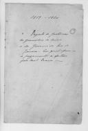 "Registo de portarias dos governadores do Reino e do governo do Rio de Janeiro" e relação das pessoas que têm a receber verbas, pagas pela Secretaria de Estado dos Negócios da Guerra, durante o terceiro quartel de 1819. 