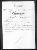 Processo de liquidação de contas do alferes Baunin que serviu no 1º Regimento de Infantaria Ligeira da Rainha.