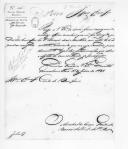 Correspondência do barão da Ponte de Santa Maria, conde das Antas, barão do Lordelo e Luís de Sá Osório entre outros,  para o duque da Terceira, secretário de Estado dos Negócios da Guerra, sobre destacamentos, relações de oficais, transferências e apresentações.