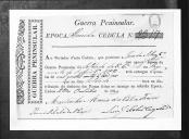Cédulas de crédito sobre o pagamento das praças do Regimento de Infantaria 2, durante a época de Almeida, na Guerra Peninsular (letra J).