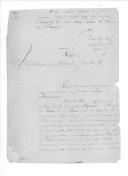 Carta de um soldado francês dirigida ao duque de Luchtemberg.