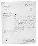 Ofício de José Correia de Faria para o conde de Subserra a enviar as ordens originais assinadas pelo tenente-general Manuel de Brito Mouzinho para o Regimento de Cavalaria 10 sobre licenças e presos.