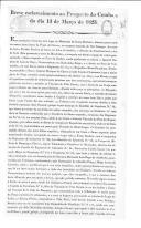 Panfleto por João Marcelino da Costa Araújo e Sousa sobre o "Breve esclarecimento ao prospecto do combate do dia 13 de Março de 1823".