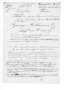 Processo sobre o requerimento de George Hutchinson, sargento do Regimento de Granadeiros Irlandeses da Rainha.