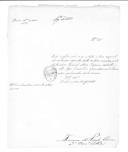 Ofícios assinados por Francisco de Paula Correia, comandante do presídio da praça de Elvas, para o administrador do concelho de Montemor-o-Novo sobre presos que desertaram.