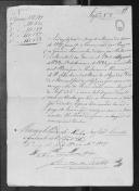 Processo sobre cédulas de crédito do pagamento do sargento Manuel José de Azevedo, do Regimento de Infantaria 9, durante a Guerra Peninsular.