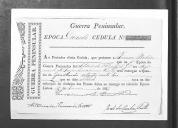 Cédulas de crédito sobre o pagamento das praças, da 1ª Companhia, do Regimento de Infantaria 20, durante a 4ª época na Guerra Peninsular.