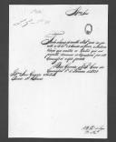 Correspondência de António Bernardino Pereira de Lago para Gregório António Pereira de Sousa sobre relações da comissão criada por Decreto de 23 de Junho de 1834 para liquidar a dívida dos militares e empregados civis do Exército.