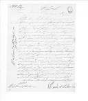 Correspondência do conde do Rio Pardo e do conde de São Lourenço para o conde de Barbacena Francisco sobre pessoal, pedido de esclarecimentos quanto a propostas de promoções de militares, armamento, rebeldes, licenças, despesas, contabilidade, presos, reformados, demissões de pessoal, atribuição de abonos de pret e pão às praças dos Corpos de Artilharia Realista de Setúbal e Palmela, vencimentos, condecorações, administração e destino a dar a diccionários de Língua Portuguesa e a colecção de Leis militares, remetendo relação (cópia) das despesas feitas com a condução de fundos para Abrantes em Fevereiro de 1831.