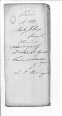 Processo do requerimento de Mathew Morley em nome do seu irmão soldado William Morley, da Brigada da Marinha.