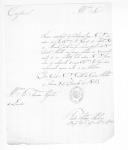 Carta de Pedro António Rebocho para Francisco Infante de Lacerda acusando a recepção de uma nota confidencial.