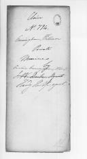 Processo do requerimento de Caroline Cunningham, viúva do soldado William Cunningham, que prestou serviços na Brigada da Marinha.