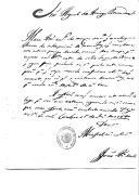 Correspondência de João António de Sá Pereira, comandante do Regimento de Infantaria de Chaves, para Miguel de Arriaga Brum da Silveira sobre transferências e licenças dos militares deste regimento.