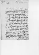 Ofício de José de Vasconcelos Pereira do Lago para António Joaquim de Morais, oficial maior da Secretaria de Estado dos Negócios Estrangeiros e da Guerra, remetendo um requerimento de um soldado e uma relação de ordenados. 