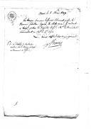 Ordem do chefe do Estado Maior de Creusé às tropas francesas para deixarem passar um portador com despacho do marechal comandante-em-chefe do 2º grupo.