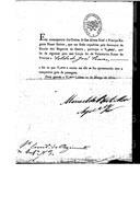 Correspondência de Manuel de Brito Mouzinho para os comandantes do Regimento de Infantaria nº 3, coronel Mc Creagh, Joaquim Rebelo de Fonseca Rosado e Joaquim Teles Jordão, acerca dos militares do regimento que passaram a servir no Corpo de Voluntários Reais do Príncipe.