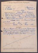 António Martins Campinas - Soldado - Regimento de Infantaria nº2
