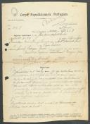 José Maria dos Santos Simões - Soldado - Regimento de Infantaria nº15