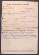 José Augusto Tacão - Soldado - Regimento de Infantaria nº2