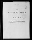 Proclamção dos "Governadores do Reino à Nação Portuguesa" sobre condecoração e diplomacia.