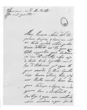 Carta de Fernando de Almeida para D. Miguel Pereira Forjaz, ministro e secretário de Estado dos Negócios da Guerra, dando a notícia da morte de uma tia.