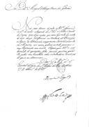 Correspondência de Jorge Francisco Macedo de Mendonça para Miguel de Arriaga Brum da Silveira, sobre a necessidade de se controlarem as dívidas dos oficiais à fazenda quando passam de um posto para outro.