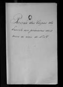 Correspondência de várias entidades para Manuel de Brito Mouzinho sobre a posição dos Regimentos de Infantaria 1 a 24, Batalhões de Caçadores 1, 2, 5, 6, 7 e 2º Batalhão da Leal Legião Lusitana  durantes os seis primeiros meses de 1809.