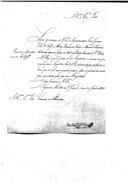Ofício do visconde de Alhandra para o conde de Subserra remetendo o requerimento conjunto do 2º sargento José Inácio Pereira e dos soldados Albino Ferreira da Costa e Manuel Teixeira, da extinta Divisão dos Voluntários Reais d'El-Rei, que preferem às suas reformas ir continuar o serviço no Regimento de Artilharia nº 4.