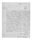 Carta de José do Nascimento Pereira do Lago para D. Miguel Pereira Forjaz, ministro e secretário de Estado dos Negócios da Guerra, sobre o seu vencimento.