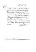 Correspondência do conde de Barbacena Francisco para o visconde de Alhandra, visconde de Sousel e António Firmo Felner comunicando as ordens régias para que Miguel António Garfino, soldado do Corpo de Artilharia da extinta Divisão dos Voluntários Reais d'El-Rei, regressasse ao Regimento de Artilharia nº 3.