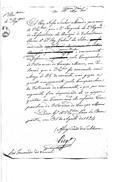 Correspondência do conde de Subserra para o visconde de Alhandra dando conhecimento da passagem do 2º sargento Gabriel da Silva, do 2º Regimento de Infantaria da Divisão dos Voluntários Reais d'El-Rei, à Companhia de Veteranos de Campo Maior a fim de receber o vencimento da reforma.