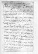 Carta do major-general Daultanne para o marechal duque da Dalmácia e carta para Chaignet, comandante da 3 ª Divisão para notificar as ordens gerais da Armada Francesa.