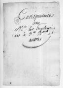 Correspondência da Armada Francesa em Espanha e da Armada Francesa em Portugal, 8 º Corpo, para Louis François Chaignet, comissário da Guerra, sobre o abastecimento de géneros e ordens para a praça de Astorga e também a relação de militares que se encontram nos hospitais.