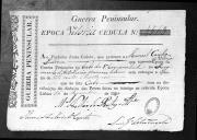 Cédulas de crédito sobre o pagamento das praças do Regimento de Artilharia 1, durante a época de Vitória, no período da Guerra Peninsular.